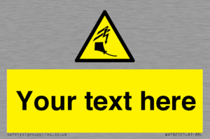 Custom warning kite flying near powerlines